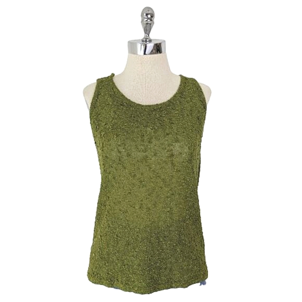 vintage  00's popcorn knit tank top